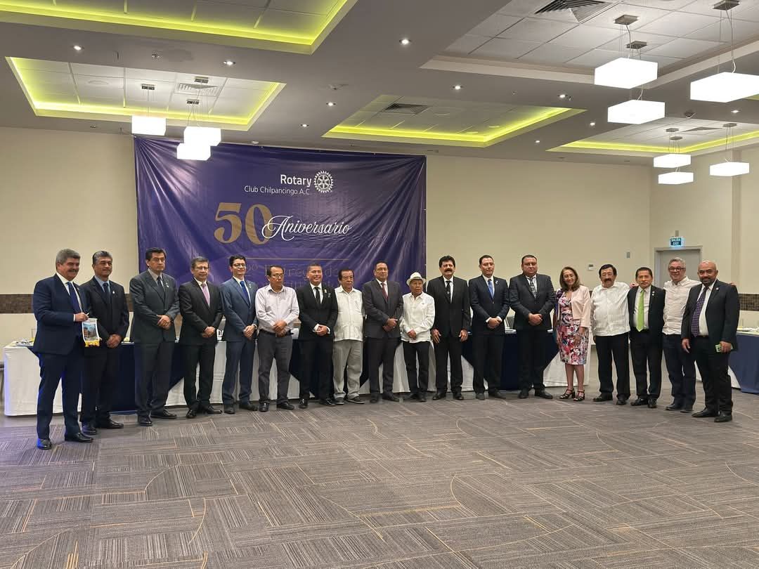 Masonería Guerrerense en el 50 Aniversario del Rotary Club Chilpancingo
